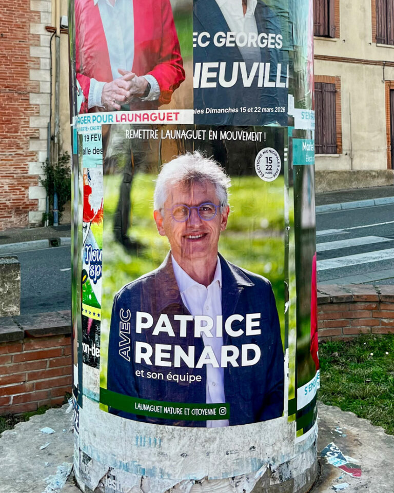 Affiche campagne politique Toulouse