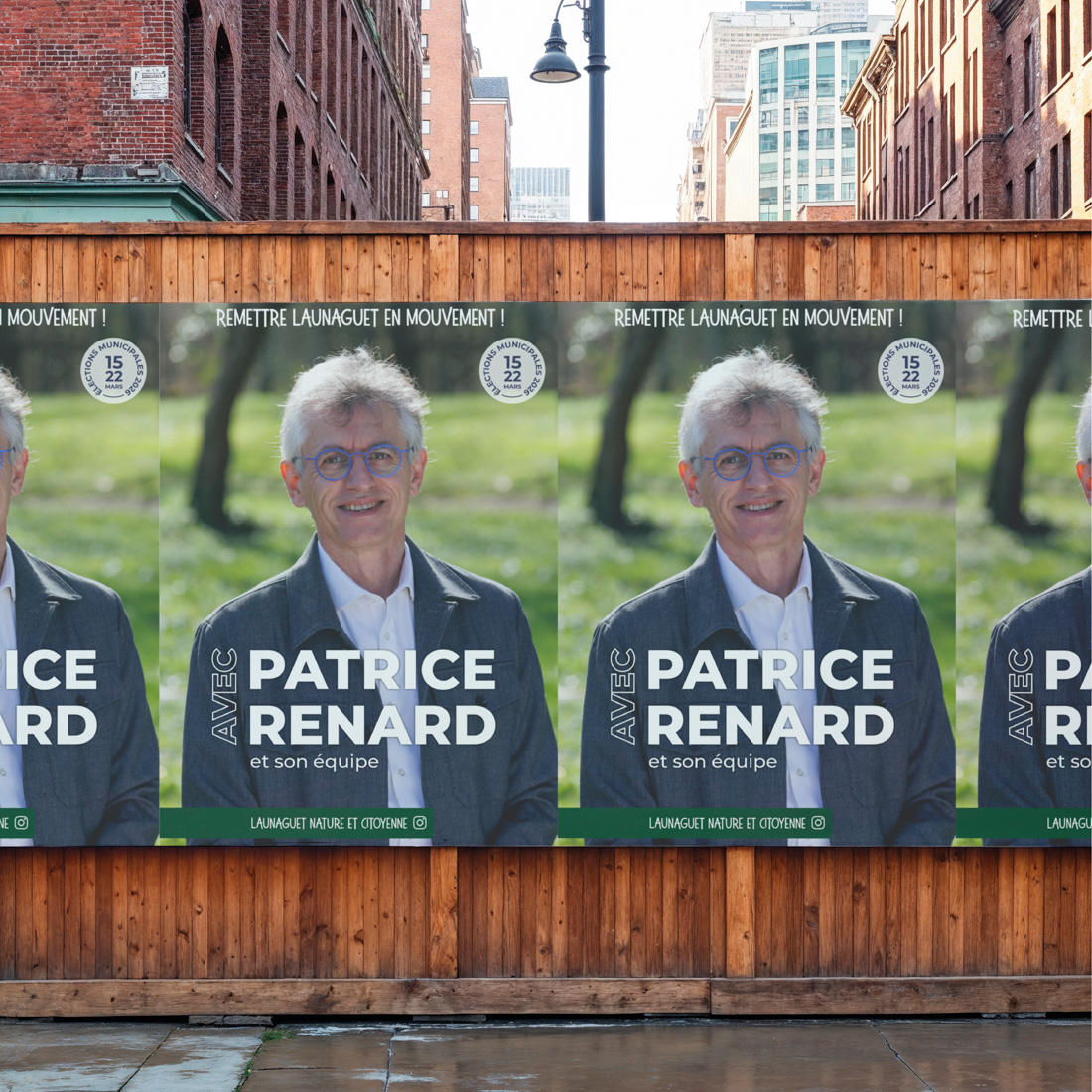 Affiche campagne politique Toulouse