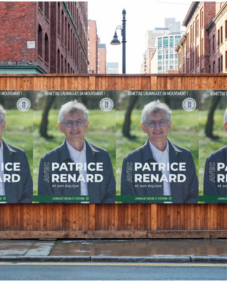 Affiche campagne politique Toulouse